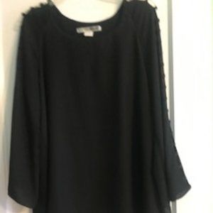 Blouse with the Peek-a-Boo sleeve